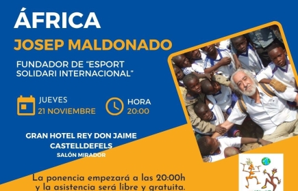 Ponencia sobre África, de la mano de Josep Maldonado, fundador de "Esport Solidari Internacional"